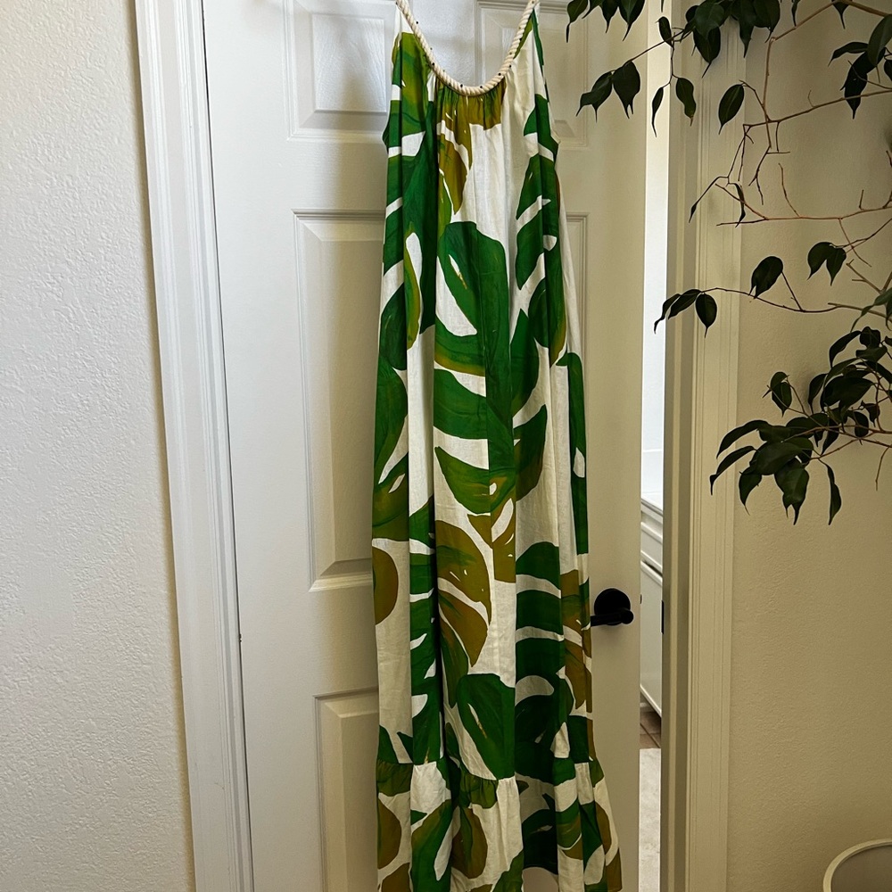 FARM Rio Green Leaf Print Maxi Dress - Picture 5 of 5